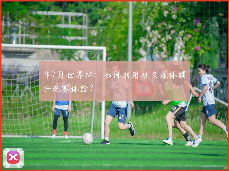 年7月世界杯：如何利用社交媒体提升观赛体验？